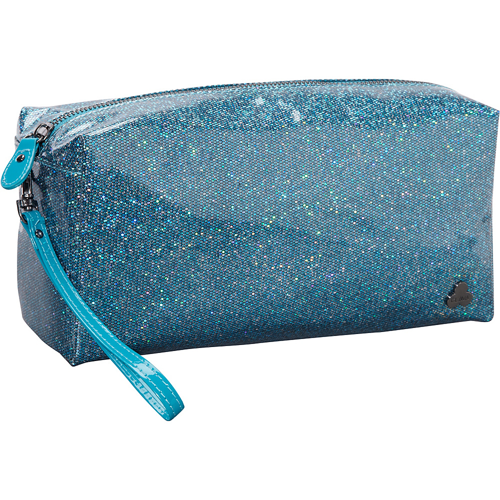 Clava Jazz Glitter Large Cosmetic Travel Case Teal Clava Women s SLG Other