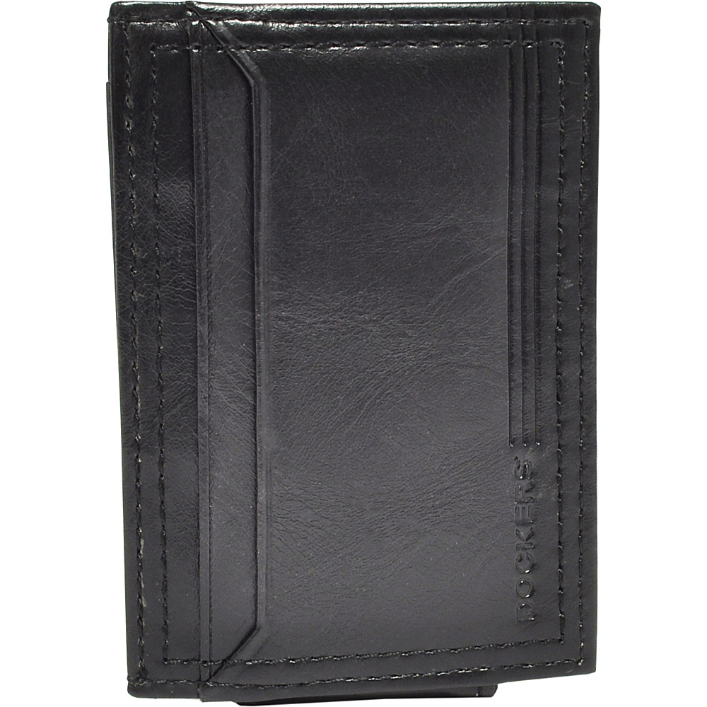 Dockers Leather Magnetic Front Pocket Wallet Black Dockers Men s Wallets