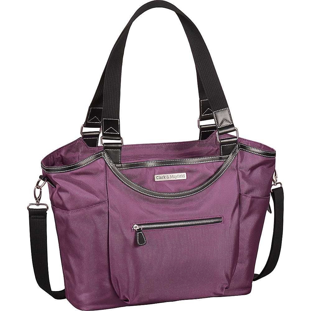 Clark Mayfield Bellevue Laptop Handbag 18.4 Purple Clark Mayfield Women s Business Bags