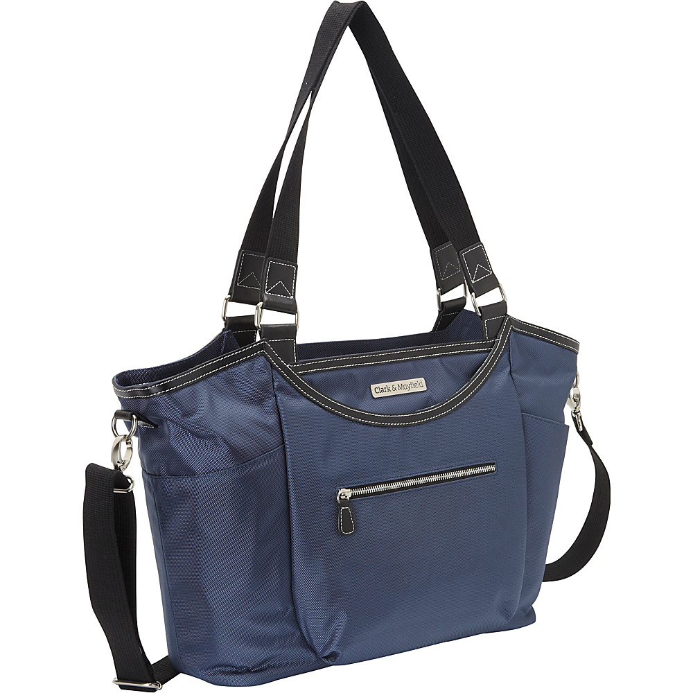 Clark Mayfield Bellevue Laptop Handbag 18.4 Navy Blue Clark Mayfield Women s Business Bags