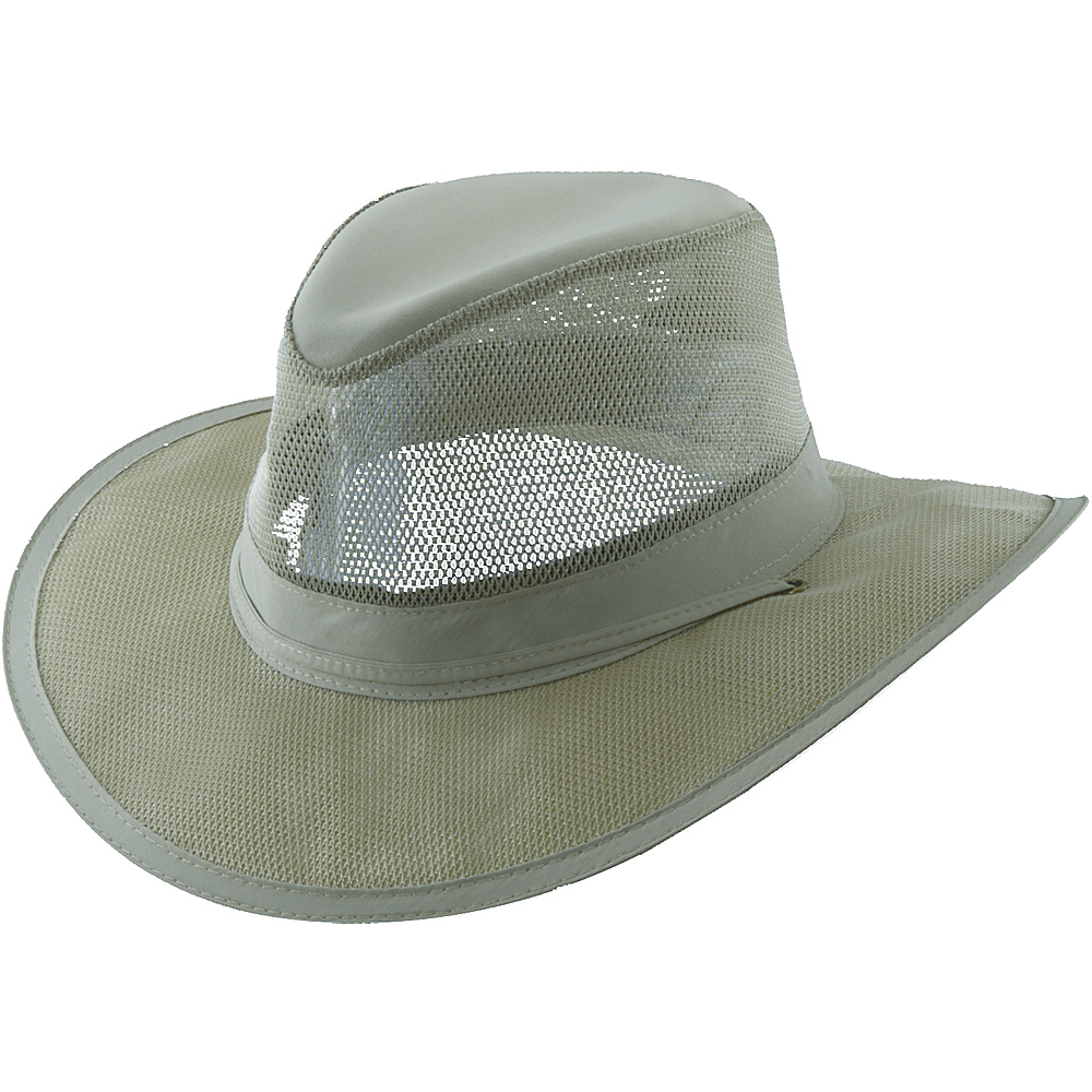 Scala Hats Supplex Mesh Safari Khaki Medium Scala Hats Hats Gloves Scarves