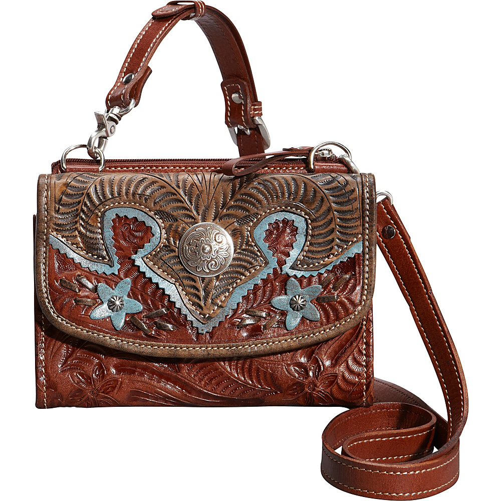 American West Texas Two Step Antique Tan American West Leather Handbags