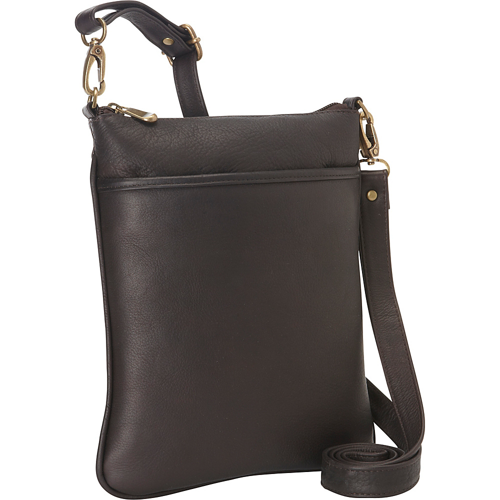 Le Donne Leather iPad Mini Xbody Bag Cafe Le Donne Leather Leather Handbags
