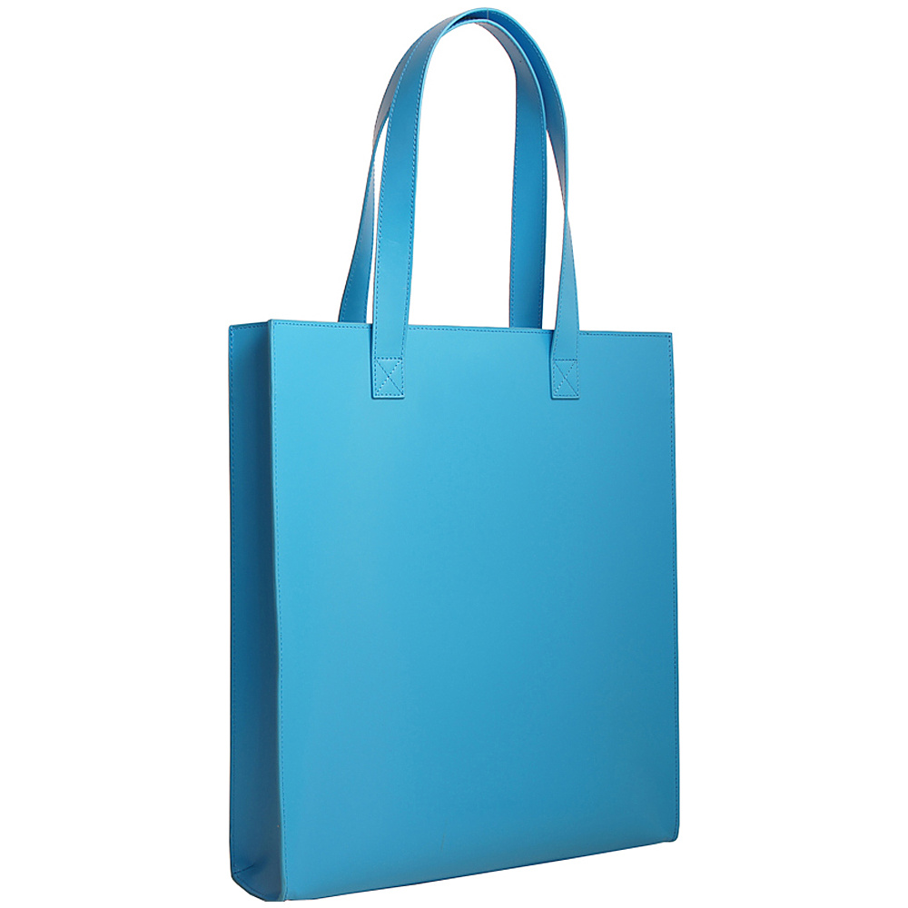 Paperthinks Long Tote Bag Blue Mist Paperthinks Leather Handbags