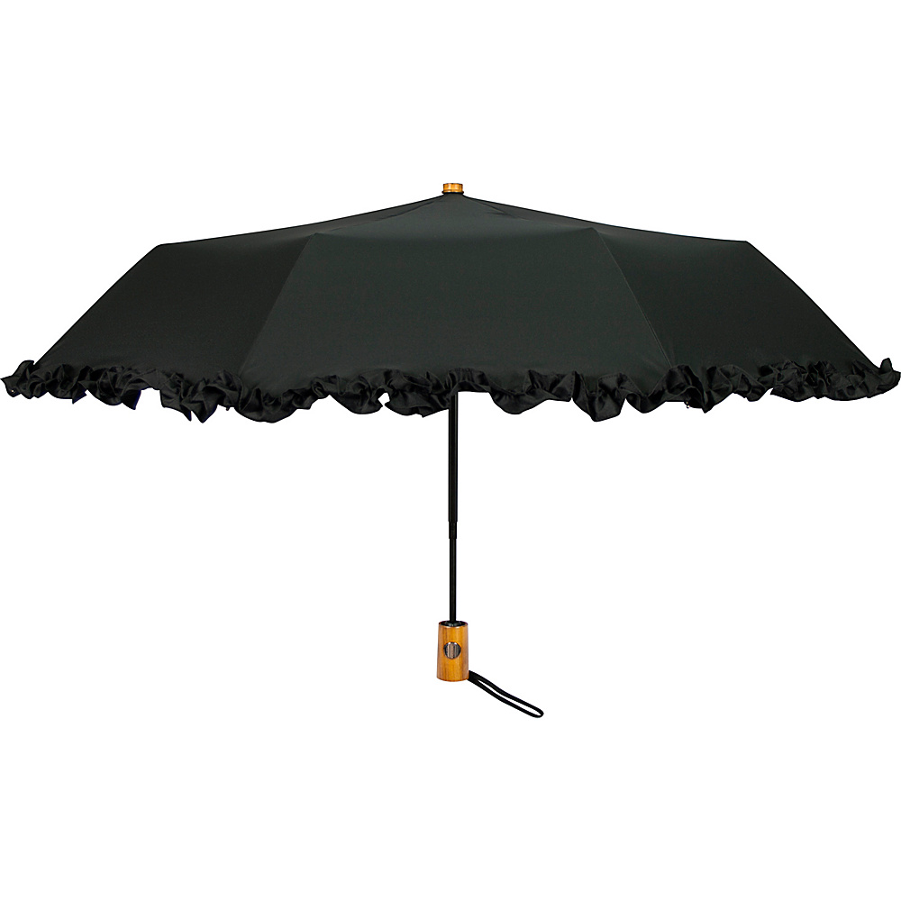 Leighton Umbrellas Ruffles black Leighton Umbrellas Umbrellas and Rain Gear