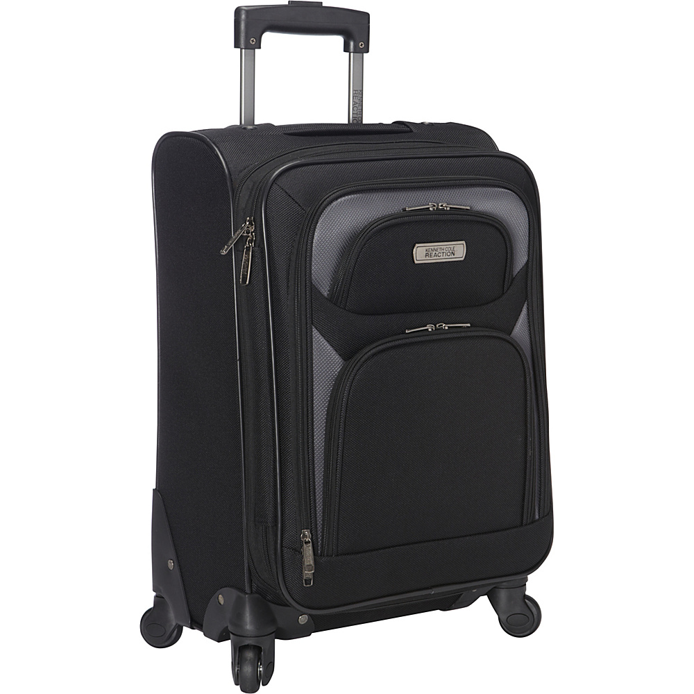 Kenneth Cole Reaction Journey To The Past Lightweight 20 4 Wheel Expandable Upright Black Kenneth Cole Reaction Softside Carry On