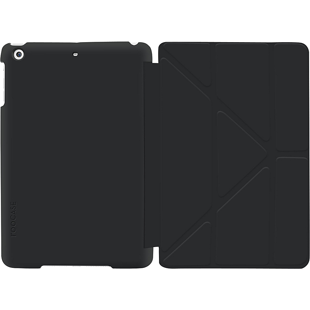 rooCASE iPad Mini 3 Gen 2 1 Origami Slim Shell Folio Smart Cover Black rooCASE Electronic Cases