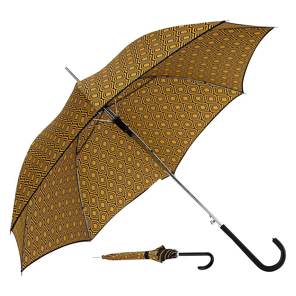 ShedRain Auto Stick Umbrella Peacock Black Binding ShedRain Umbrellas and Rain Gear