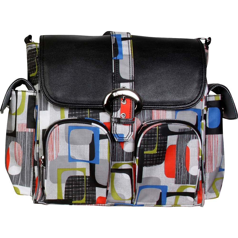 Kalencom Matte Coated Double Duty Diaper Backpack Bingo Kalencom Diaper Bags Accessories
