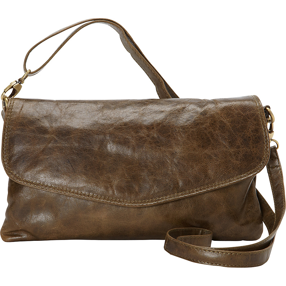 Latico Leathers Darryl Crossbody Crunch Olive Latico Leathers Leather Handbags