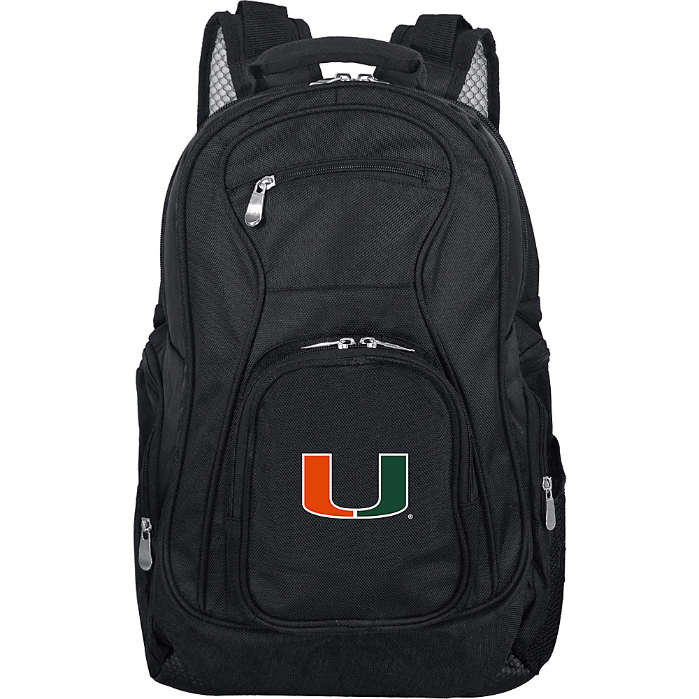 Denco Sports Luggage NCAA 19 Laptop Backpack University of Miami Hurricanes Denco Sports Luggage Business Laptop Backpacks
