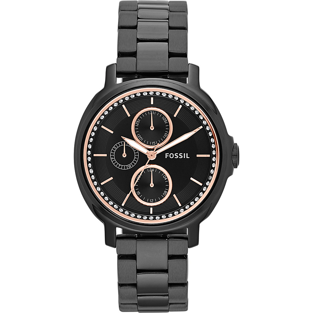 Fossil Chelsey Multifunction Stainless Steel Watch Black Fossil Watches