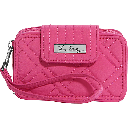 Vera Bradley Smartphone Wristlet 2.0- Solids Deep Pink - Vera Bradley Ladies Wallet on a String
