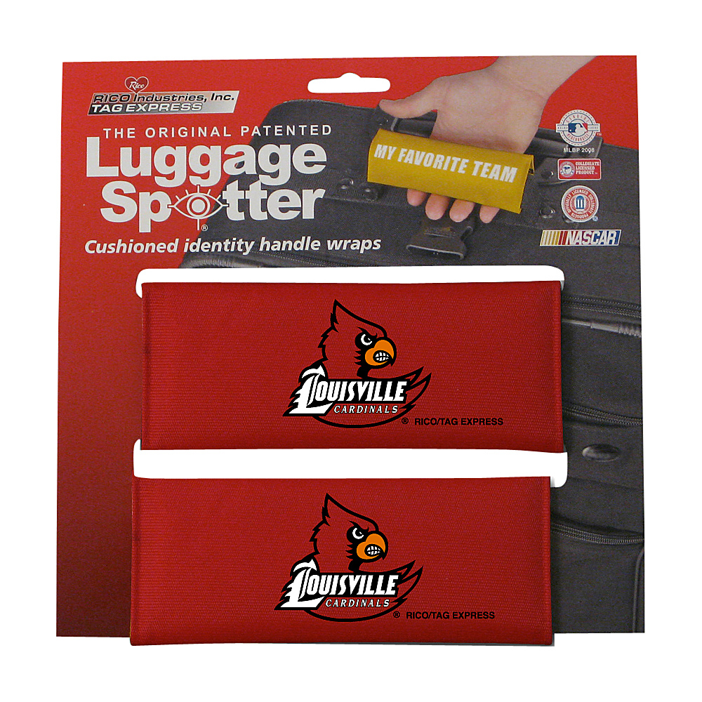 Luggage Spotters NCAA Louisville Cardinals Luggage Spotter Red Luggage Spotters Luggage Accessories
