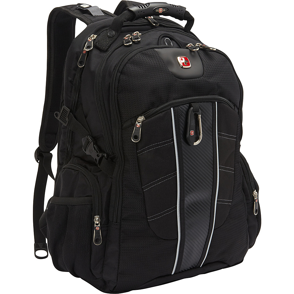SwissGear Travel Gear Jetta ScanSmart Backpack Black SwissGear Travel Gear Business Laptop Backpacks