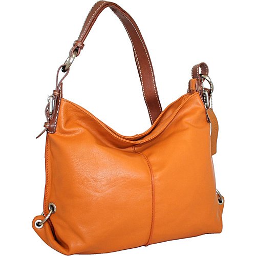 Nino Bossi Gather by Ring Crossbody Orange - Nino Bossi Leather Handbags