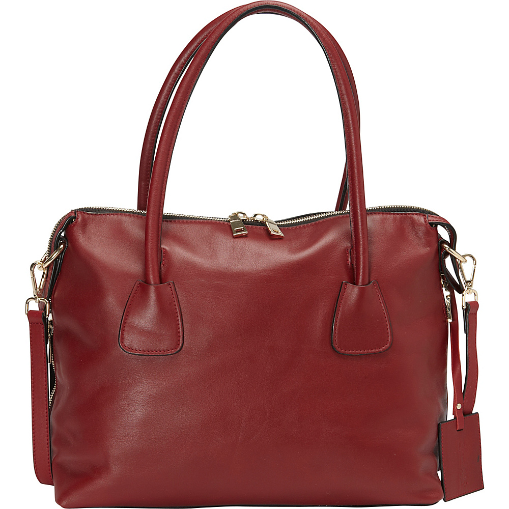 Donna Bella Designs Colette Tote Red Donna Bella Designs Leather Handbags