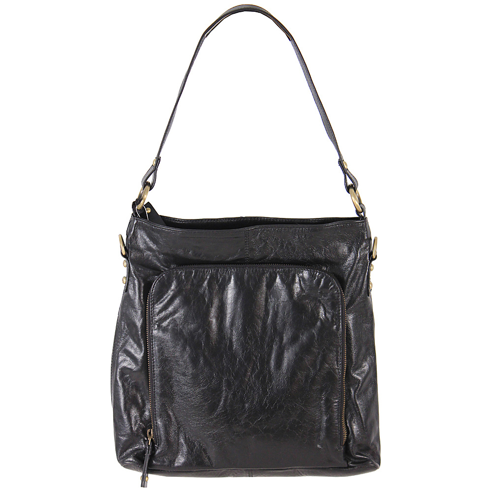 Latico Leathers Georgette Hobo Black Latico Leathers Leather Handbags
