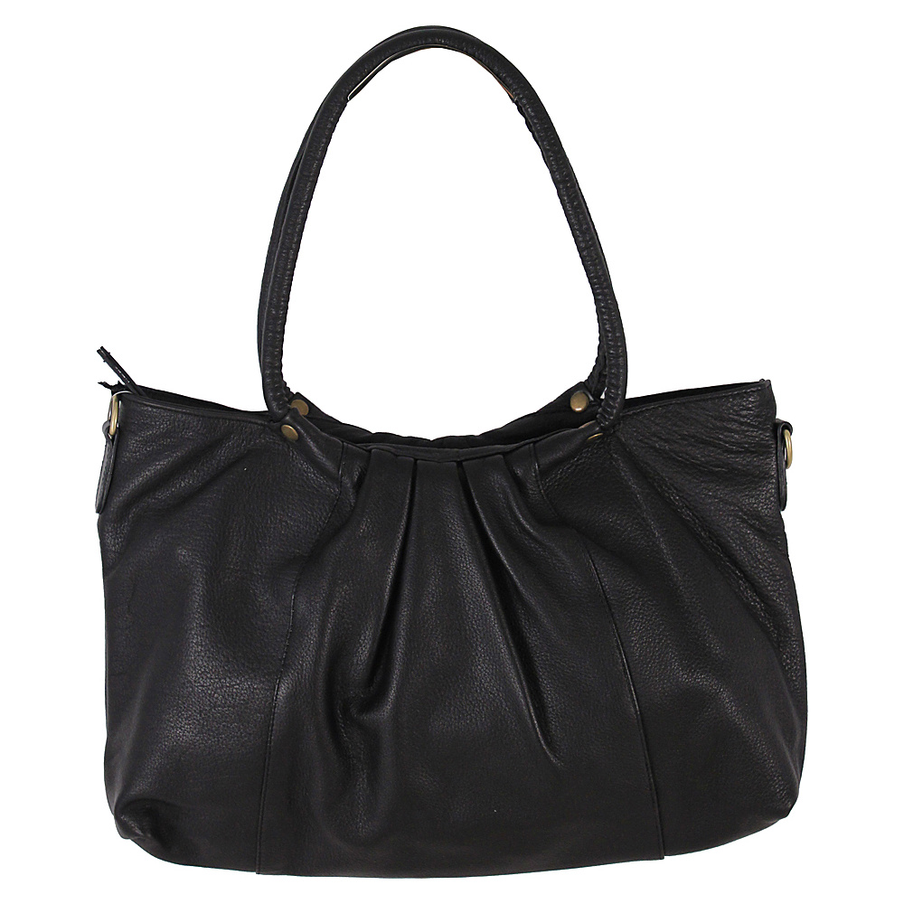 Latico Leathers Lillian Tote Pebble Black Latico Leathers Leather Handbags