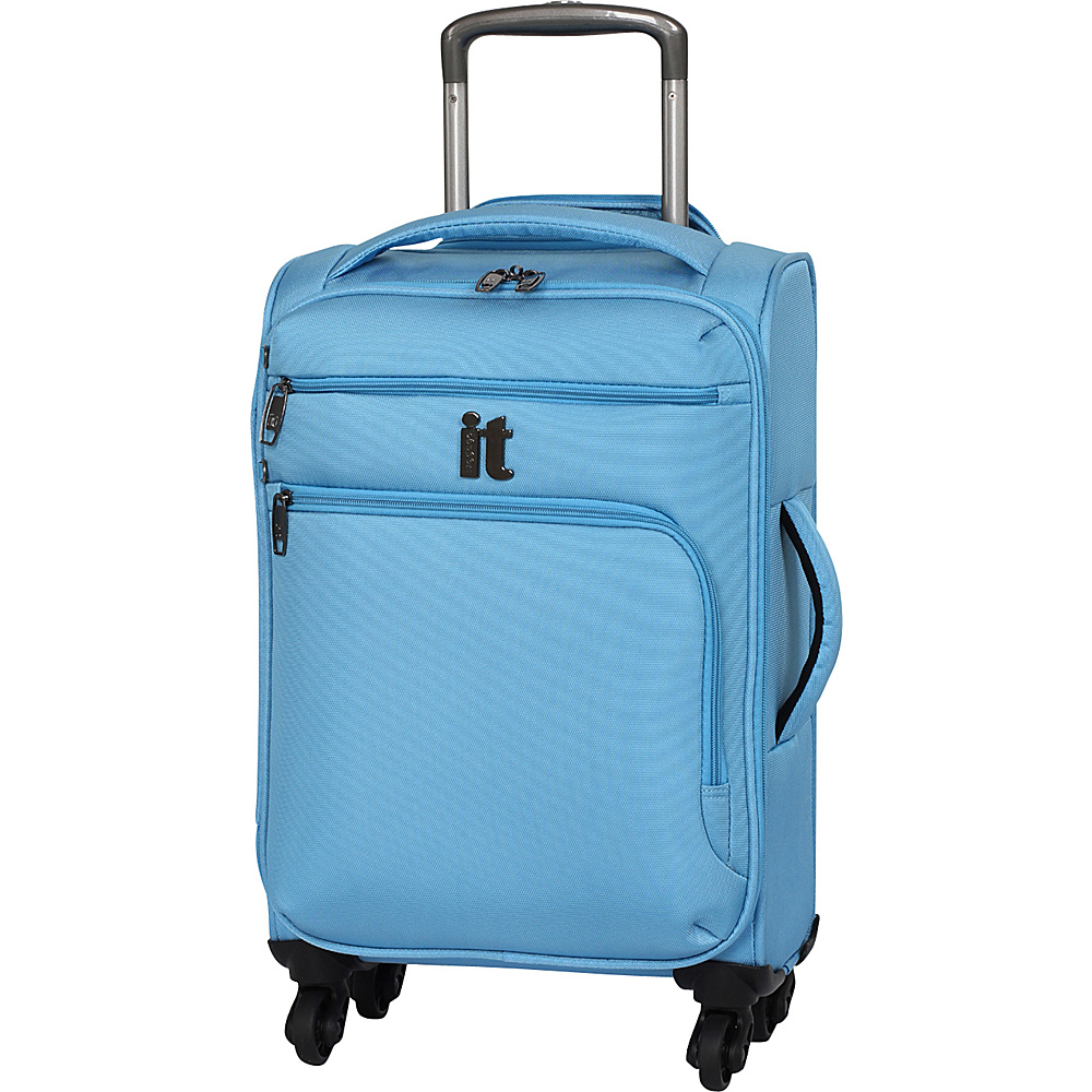 it luggage MegaLite Luggage Collection 21.9 inch Carry On Spinner eBags Exclusive Blue Grotto it luggage Softside Carry On