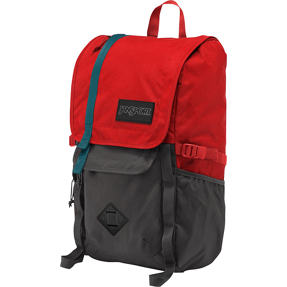 JanSport Hatchet Backpack Forge Grey Red Tape JanSport Day Hiking Backpacks