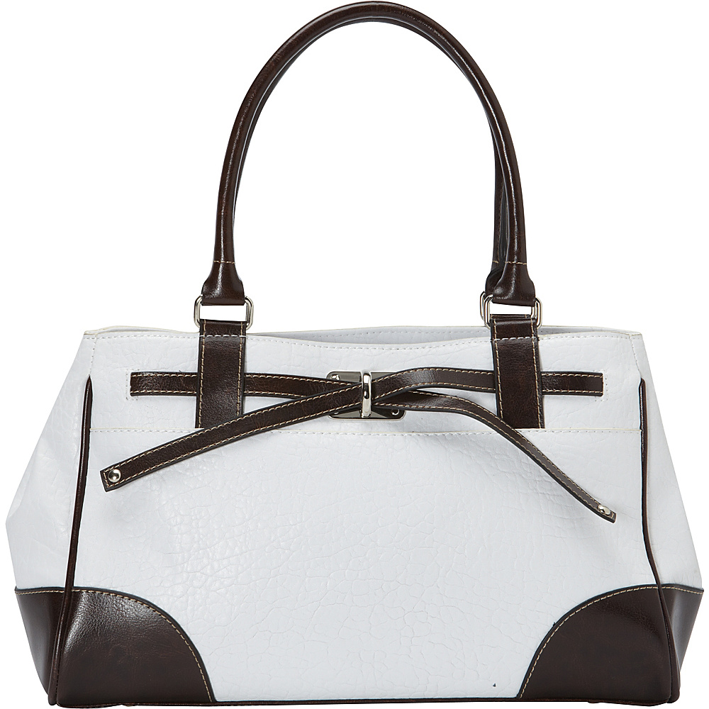 Donna Bella Designs Nore e Shoulder Bag White Donna Bella Designs Manmade Handbags