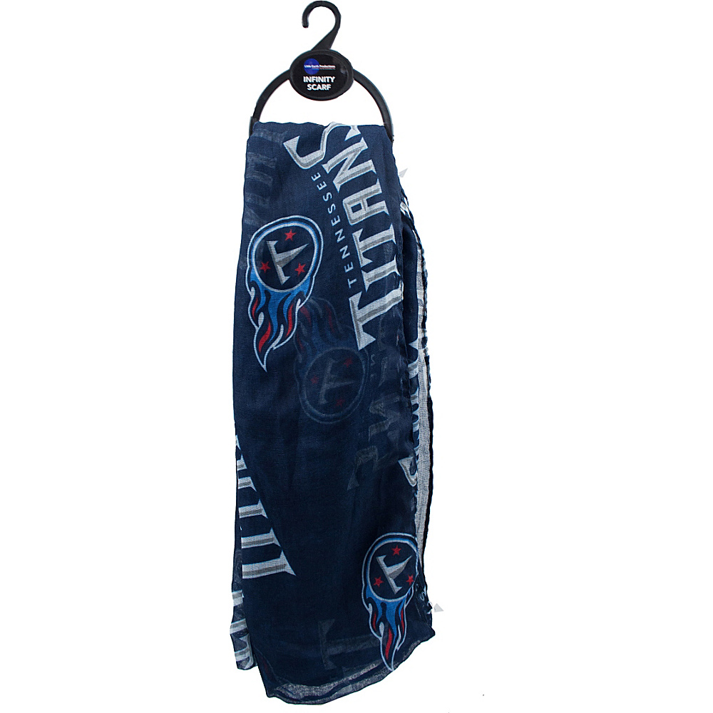 Littlearth Sheer Infinity Scarf NFL Teams Tennessee Titans Littlearth Hats Gloves Scarves