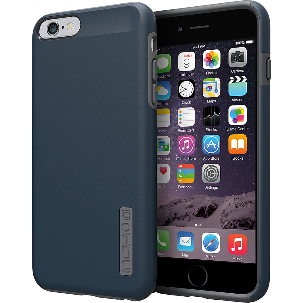 Incipio DualPro iPhone 6 6s Plus Case Navy Blue Charcoal Incipio Electronic Cases