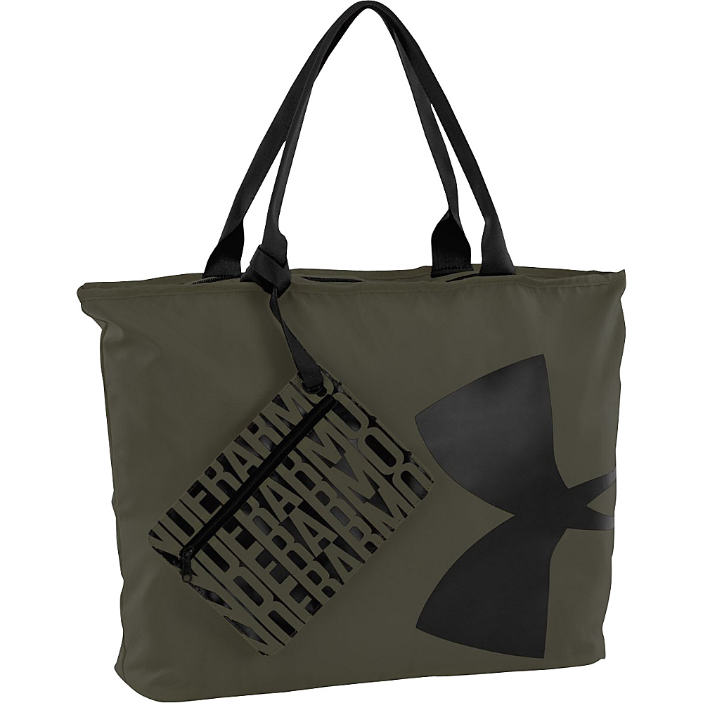 Under Armour Big Logo Tote Downtown Green Black Black Under Armour All Purpose Totes