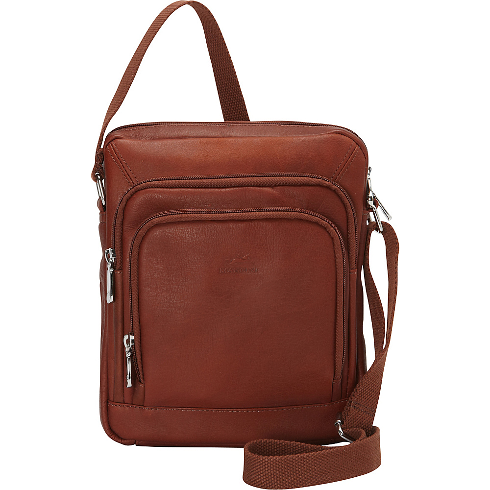 Mancini Leather Goods Unisex Shoulder Bag for Electronics Cognac Mancini Leather Goods Other Men s Bags