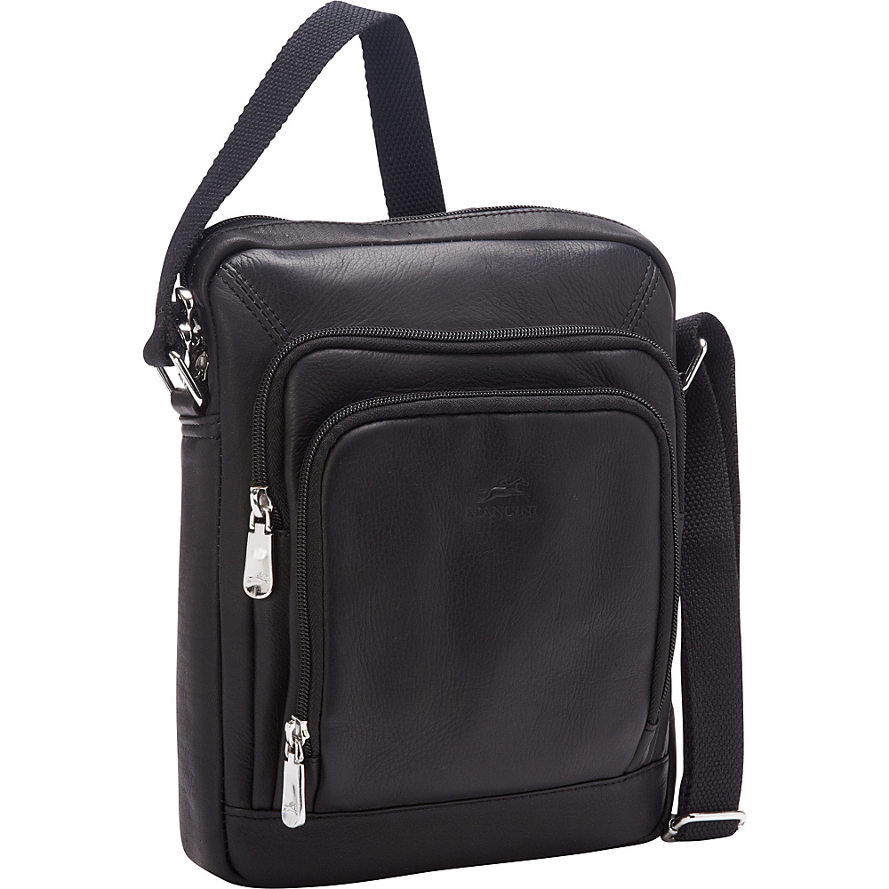 Mancini Leather Goods Unisex Shoulder Bag for Electronics Black Mancini Leather Goods Other Men s Bags
