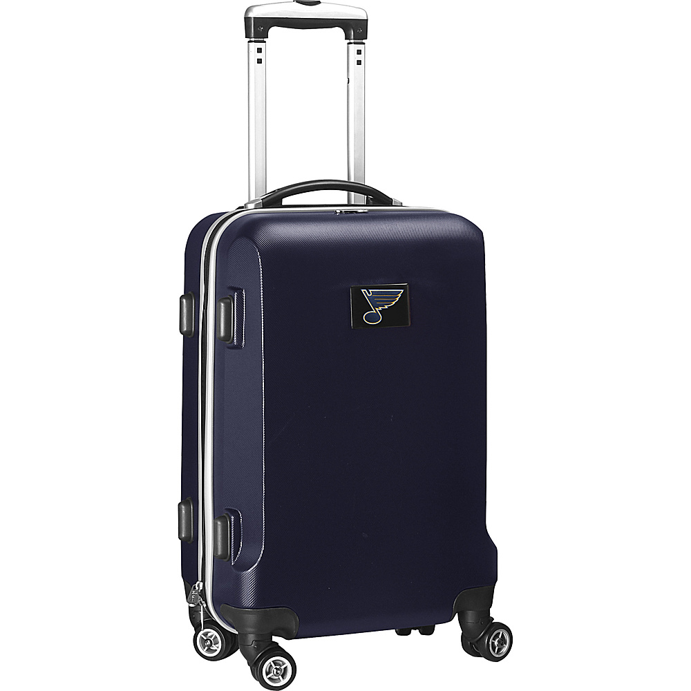 Denco Sports Luggage NHL 20 Domestic Carry On Navy St Louis Blues Denco Sports Luggage Hardside Carry On