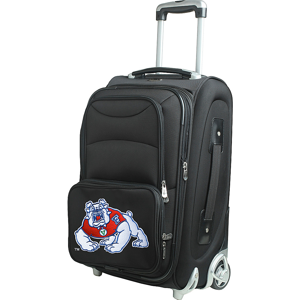Denco Sports Luggage NCAA 21 Wheeled Upright California State University Fresno Bullsdogs Denco Sports Luggage Softside Carry On