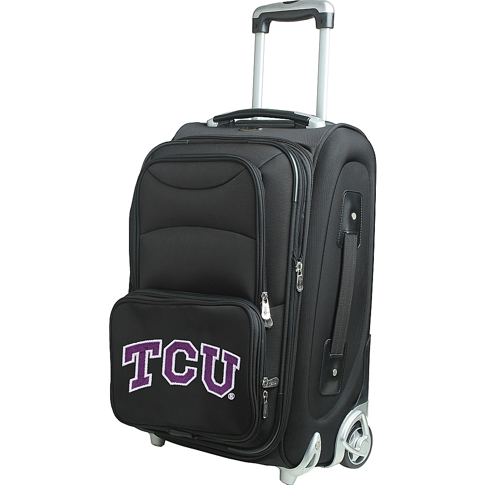 Denco Sports Luggage NCAA 21 Wheeled Upright Texas Christian University Horned Frogs Denco Sports Luggage Softside Carry On