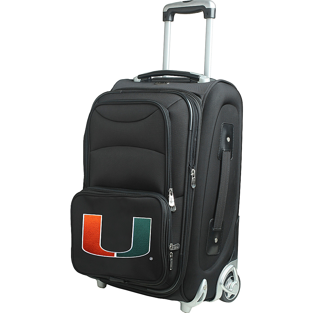 Denco Sports Luggage NCAA 21 Wheeled Upright University of Miami Hurricanes Denco Sports Luggage Softside Carry On