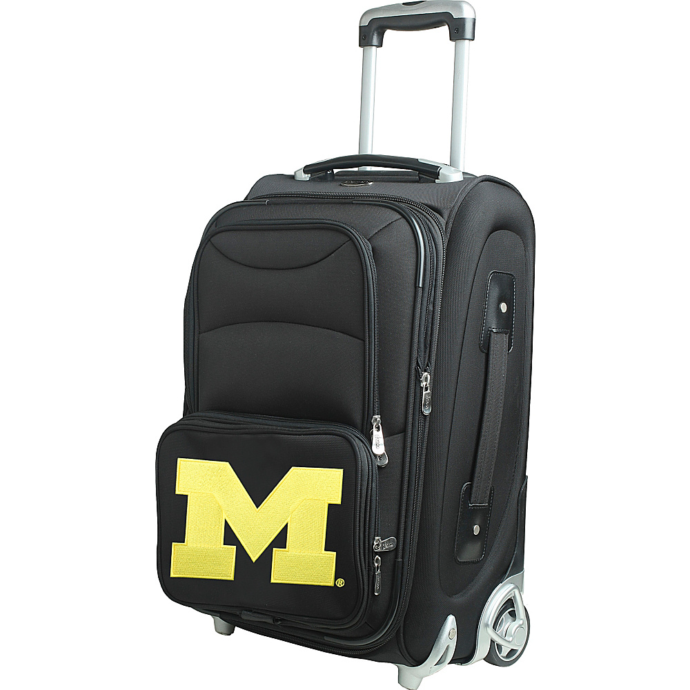 Denco Sports Luggage NCAA 21 Wheeled Upright University of Michigan Wolverines Denco Sports Luggage Softside Carry On
