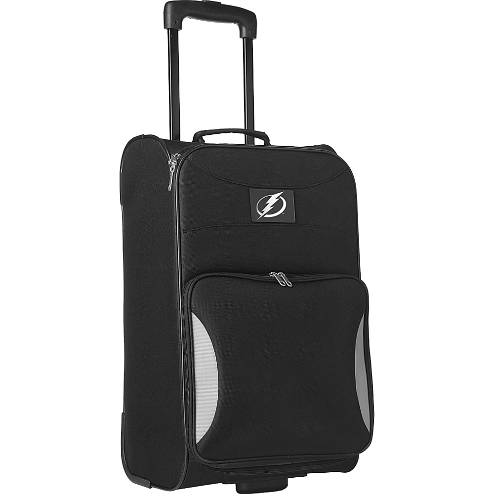 Denco Sports Luggage NHL 21 Steadfast Upright Carry on Tampa Bay Lightning Denco Sports Luggage Small Rolling Luggage
