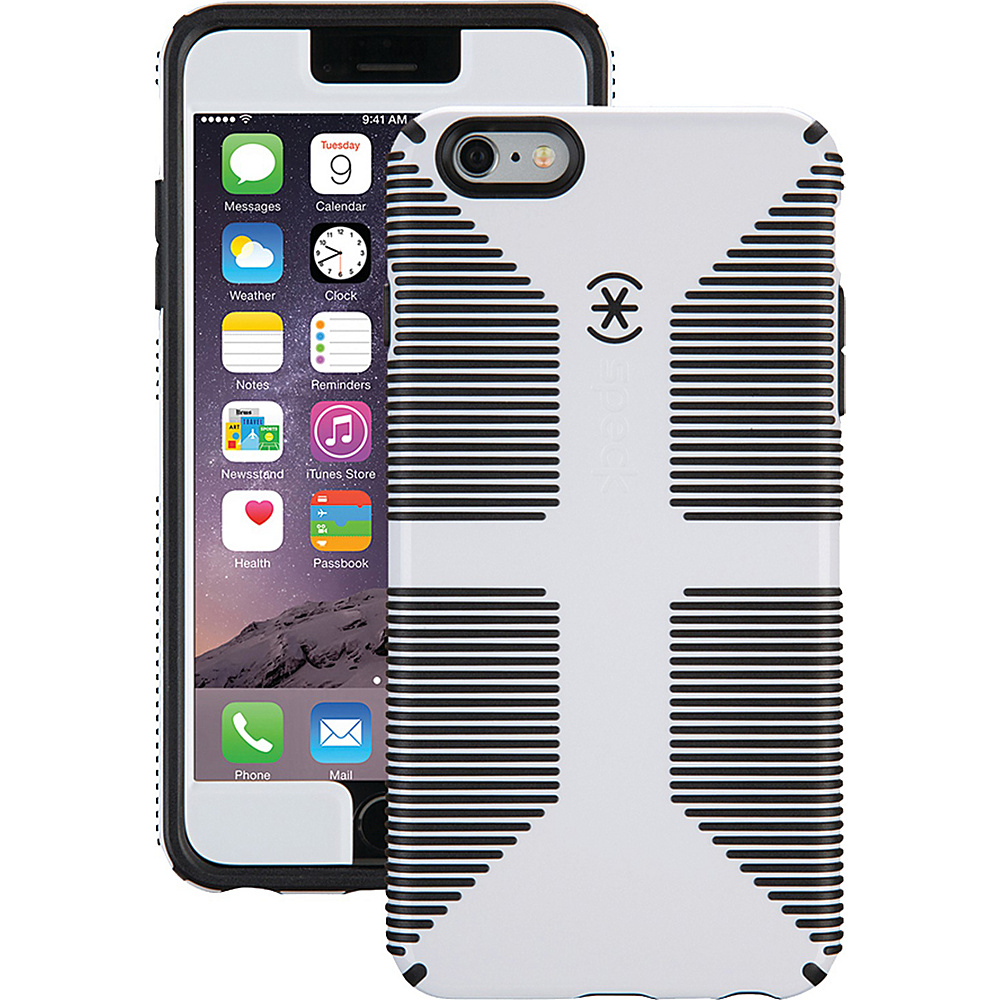 Speck iPhone 6 6s Plus 5.5 Candyshell Grip Case Faceplate White Black Speck Personal Electronic Cases