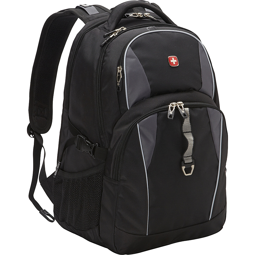 SwissGear Travel Gear 18.5 Laptop Backpack 6681 EXCLUSIVE Black Grey Silver SwissGear Travel Gear Business Laptop Backpacks