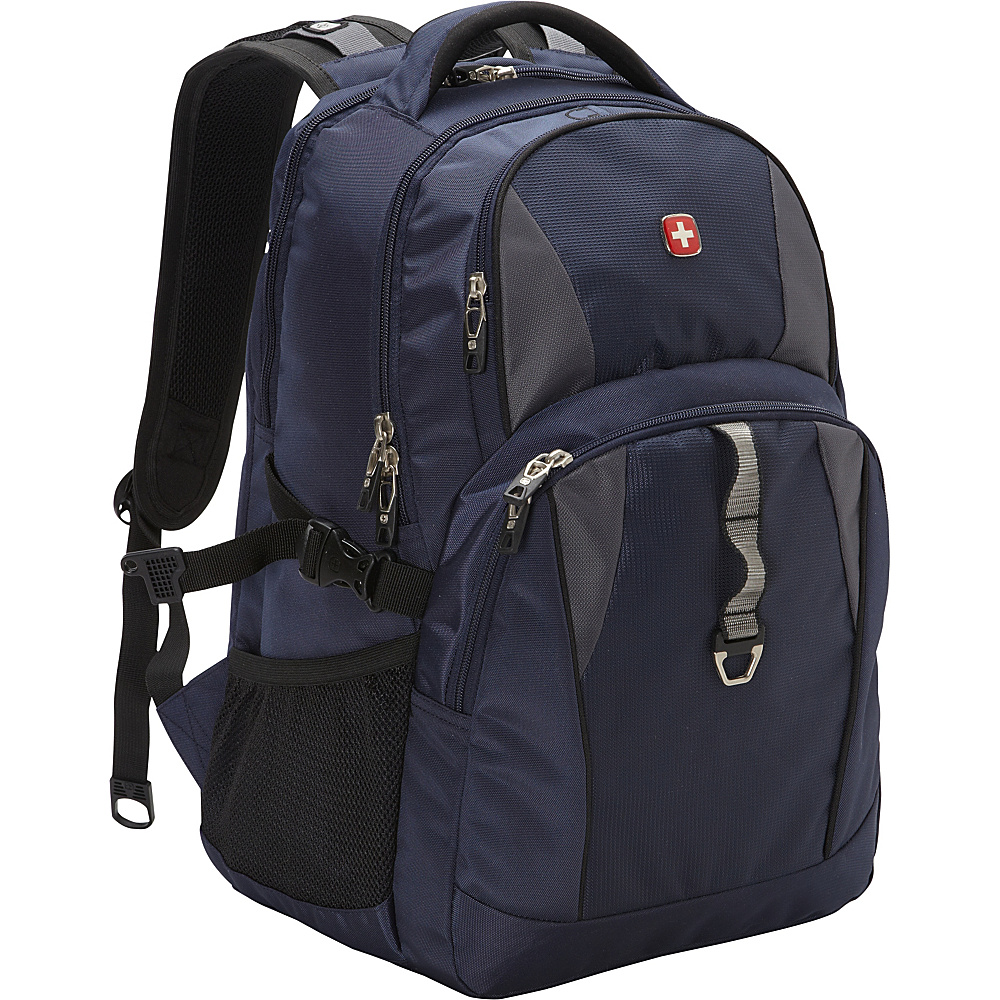 SwissGear Travel Gear 18.5 Laptop Backpack 6681 EXCLUSIVE Navy Grey Black SwissGear Travel Gear Business Laptop Backpacks