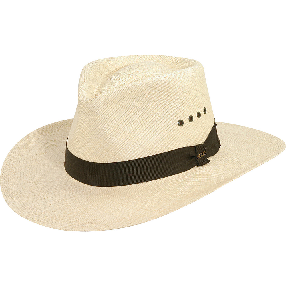 Scala Hats Panama Outback Hat Natural Medium Scala Hats Hats Gloves Scarves