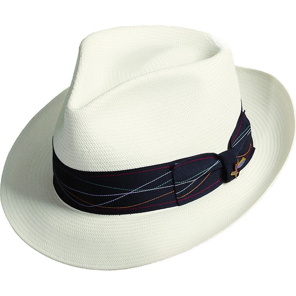 Carlos Santana Hats Borealis Pinch Front Teardrop Fedora Ivory XLarge Carlos Santana Hats Hats Gloves Scarves