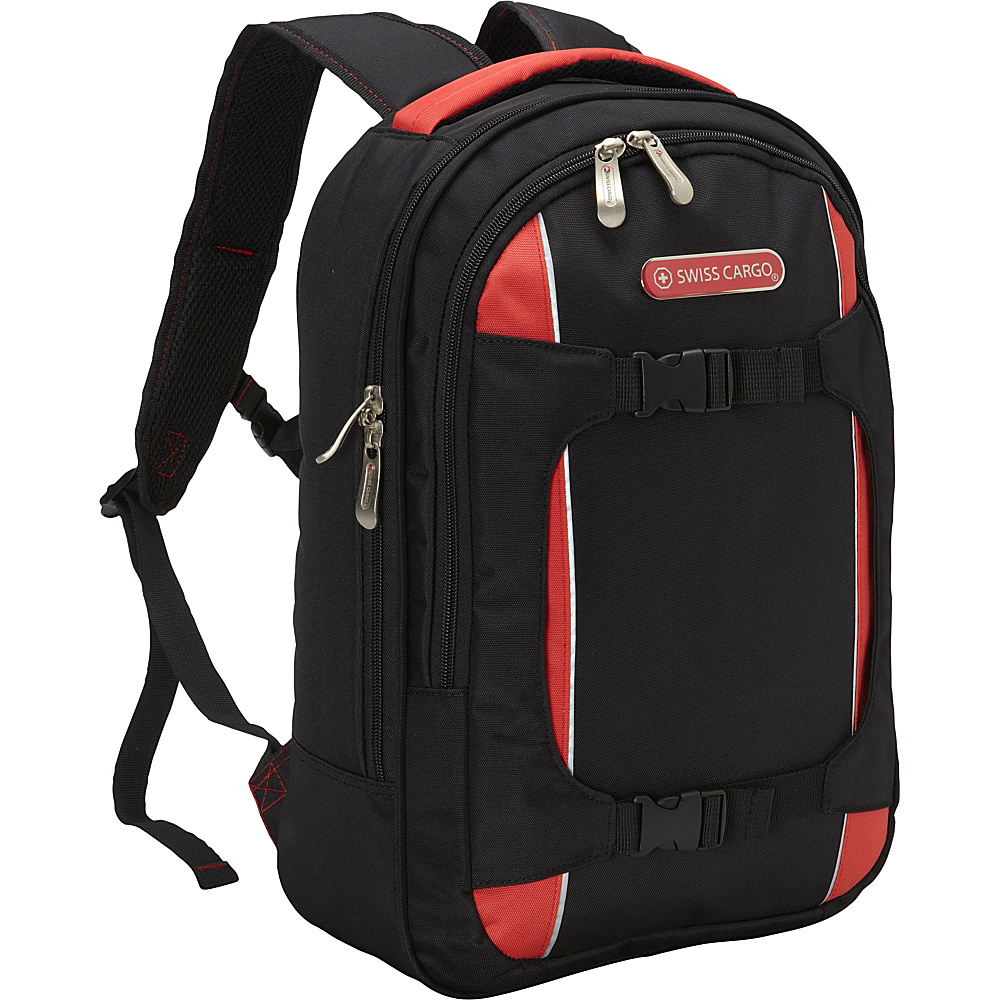 Swiss Cargo TruLite 17 Backpack Black Red Swiss Cargo Business Laptop Backpacks