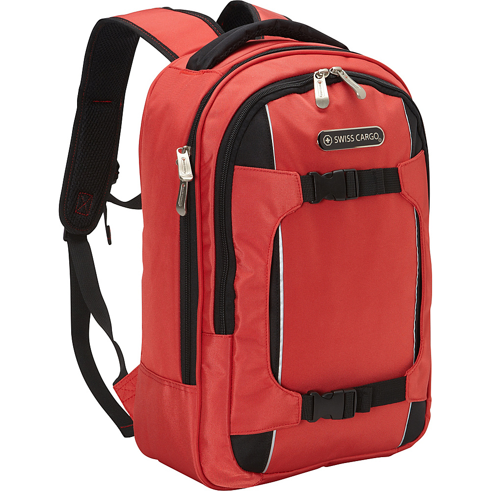 Swiss Cargo TruLite 17 Backpack Red Black Swiss Cargo Business Laptop Backpacks