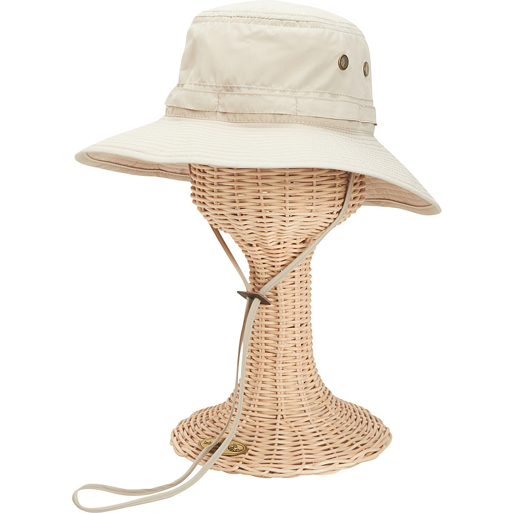 San Diego Hat Outdoor Hat with Chin Cord Beige San Diego Hat Hats Gloves Scarves