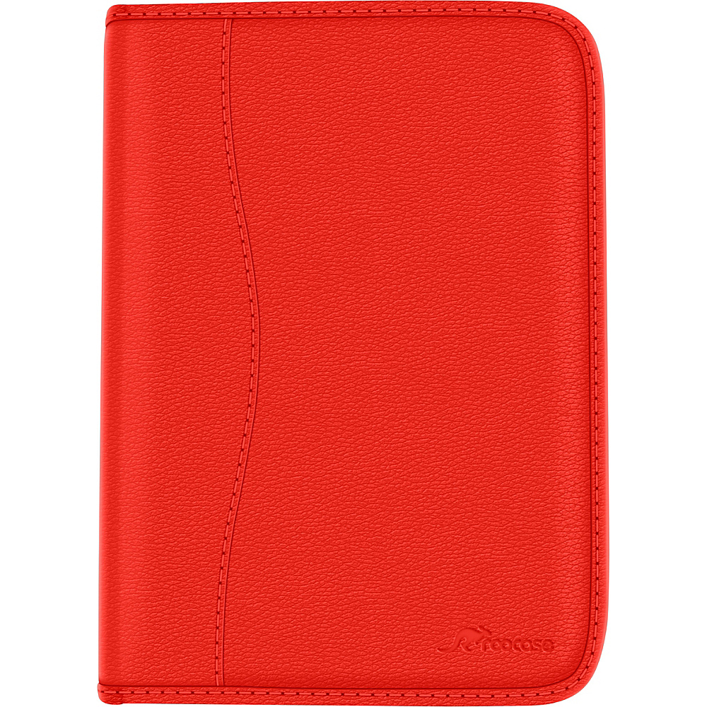 rooCASE Executive Portfolio Leather Case Smart Cover for iPad Air 2 Red rooCASE Laptop Sleeves