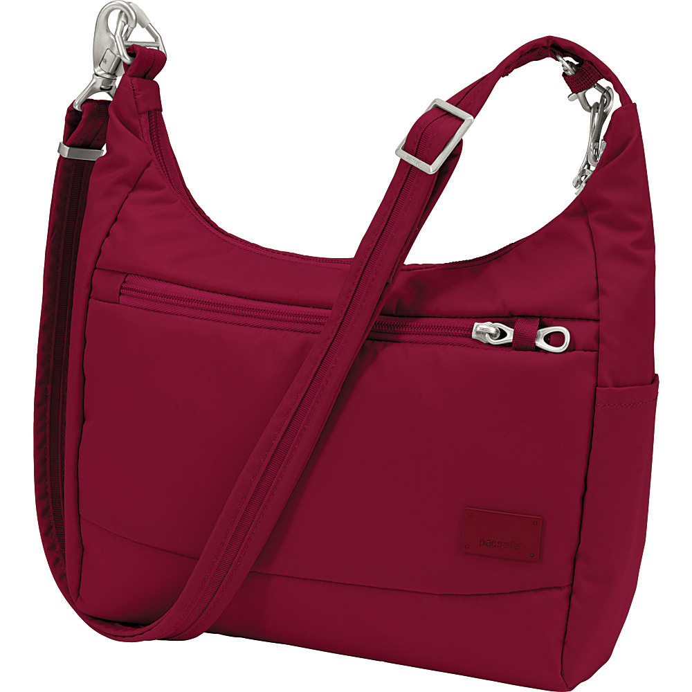 Pacsafe Citysafe CS100 Cranberry Pacsafe Fabric Handbags