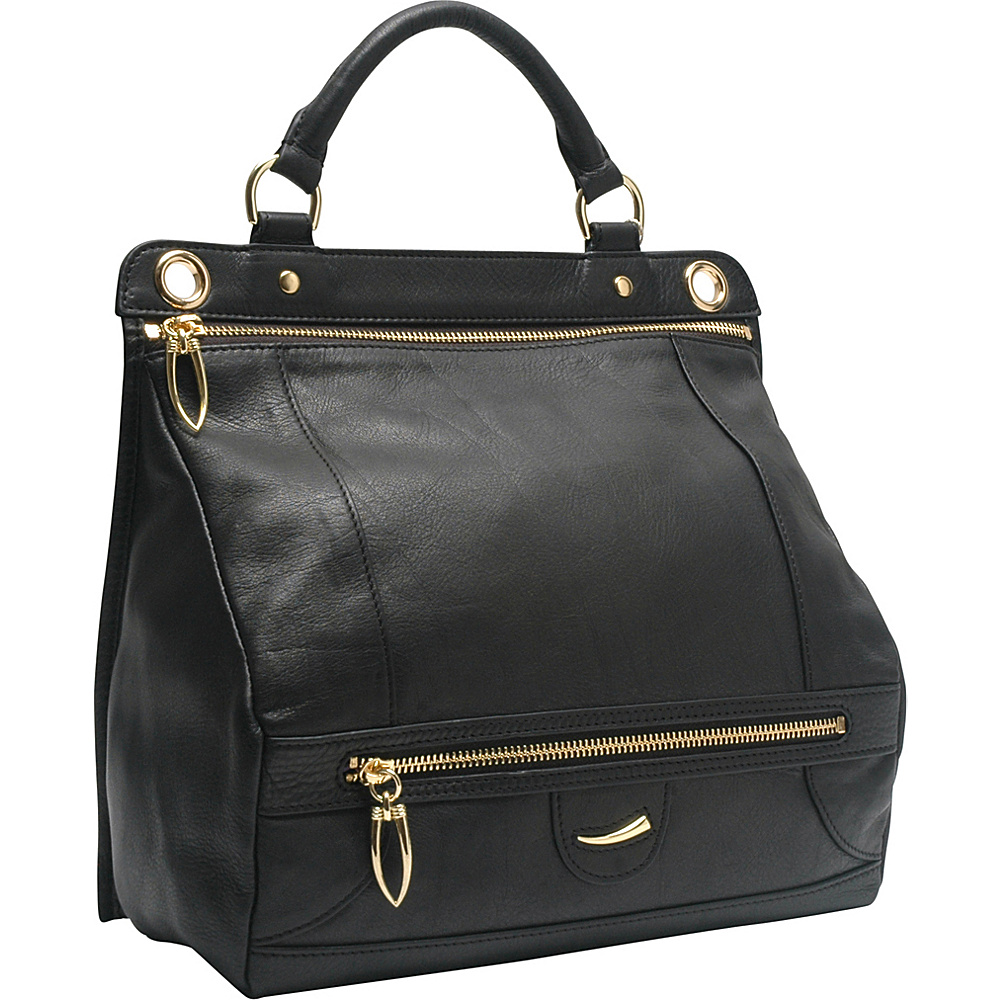 TUSK LTD Donington Napa Small Macie Bag Black TUSK LTD Leather Handbags