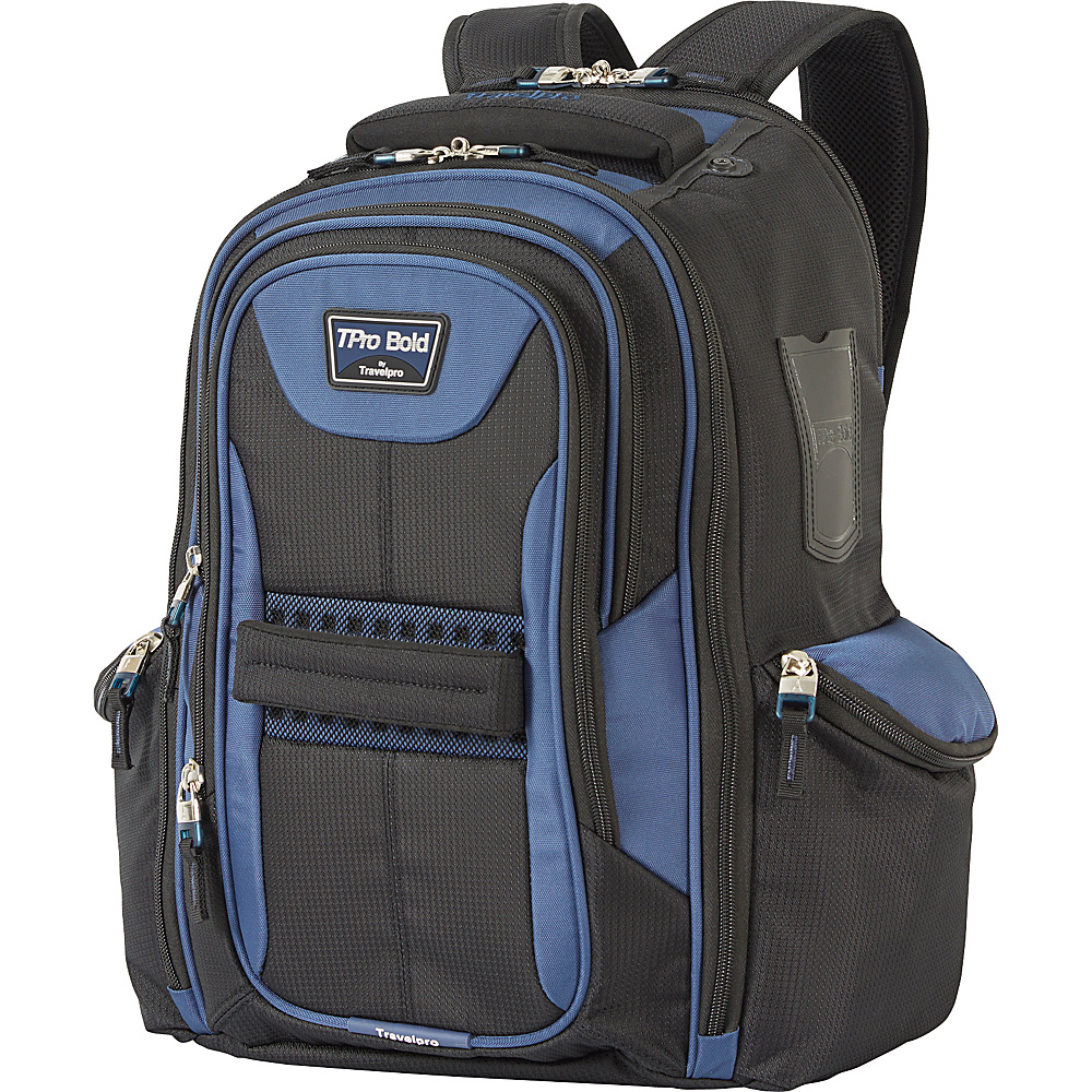 Travelpro T Pro Bold 2.0 Computer Backpack Black amp; Blue Travelpro Business Laptop Backpacks