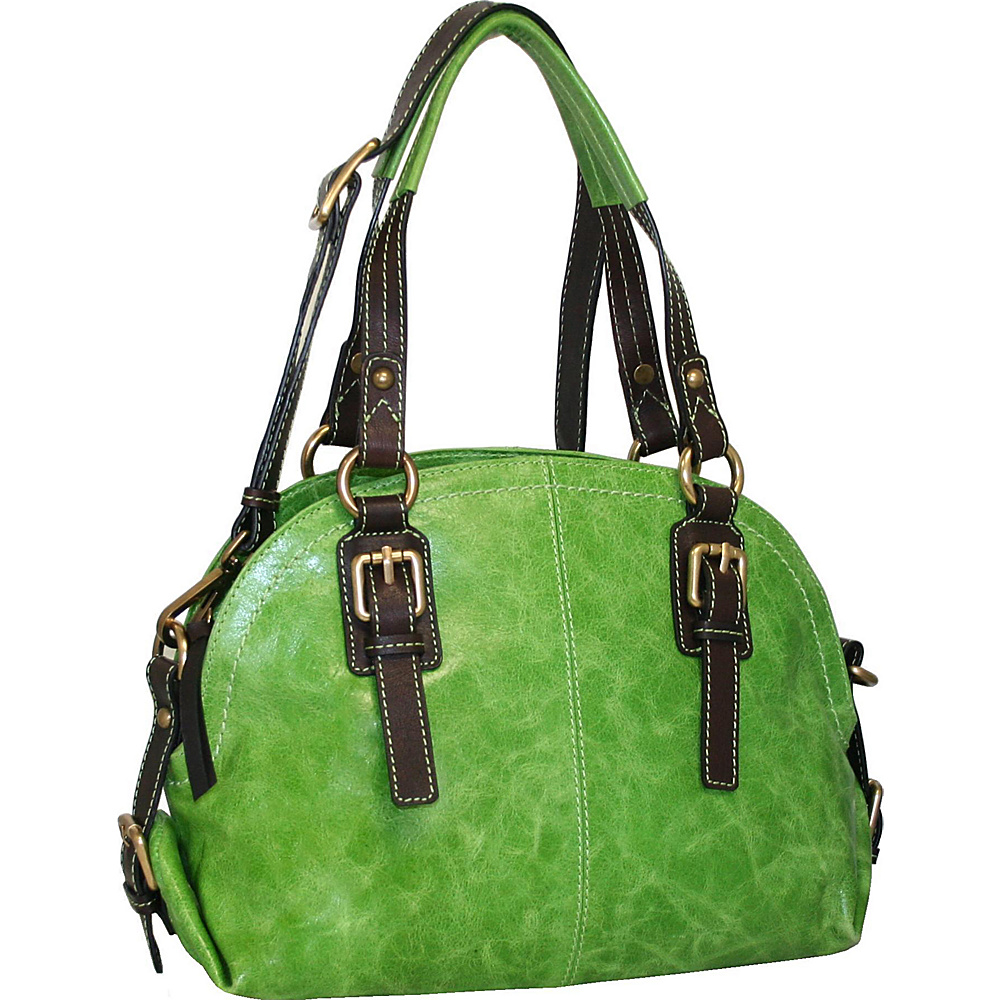 Nino Bossi Bonnie Bowler Apple Green Nino Bossi Leather Handbags
